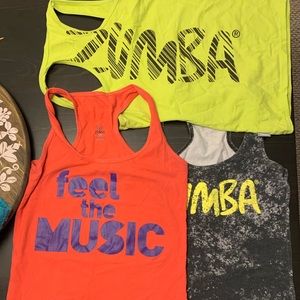 FIVE Zumba Fitness racerback tanks
